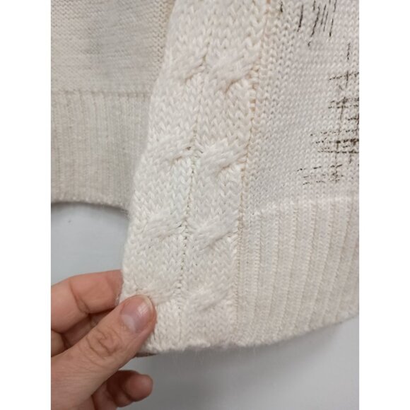 Boston Design Studio Cardigan Womens Small Wool Blend BOHO Artsy Flare Sleeve - Picture 2 of 12